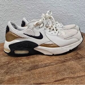Nike Air Max Excee Women's Sneakers White Black Gold DZ2619-001 Size 11